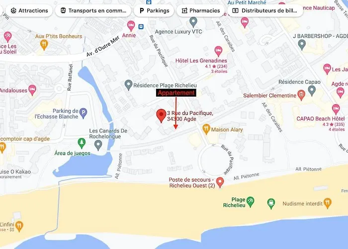 Daire Les Terrasses De La 268 , T2 Climatise, Vue Mer, Parking, Terrasse